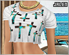Galaxy Cross Crop-Tee ق