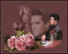 elvis with roses