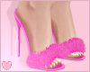 Hot Pink Fur Heels