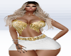 gold and white