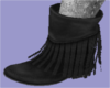 Liae Fringe Boots Dark