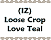 (IZ) Crop Love Teal