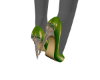 Grn/Gld Heels
