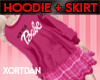 *LK* Hoodie & Skirt