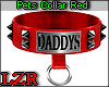 Pets Collar Red Daddys