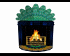 Peacock fireplace