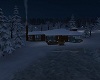 Winter Evening Lake Home