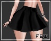 [F] Black Flare Skirt