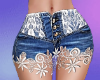 RLL Jean Skirt Lace