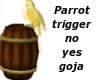 parrot on barrel Y