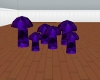 purple n Black mushrooms