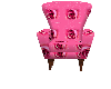 pink rose chair