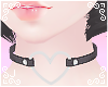 ♥ Heart Collar - Blk.
