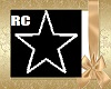 RC SILVER STAR EARRINGS