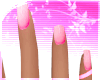 ♡ short pink nails