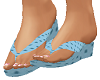 ~NT~Flat Sandals Blu Dot
