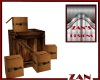 old crate and boxes