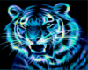 Neon Tiger Background