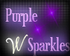 *W* Dark Purple Sparkles