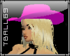 pink hat blonde hair
