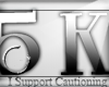 (C)5K Support Sticker