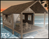 Romantic beach hut