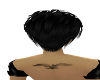 Swan upper back tattoo