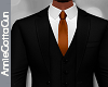 Black Suit ~ Copper Tie