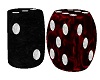 Kissing Dice Black/Red