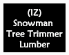 Snowman Tree Trim Lumber