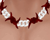 Silver/Red Wire Necklace