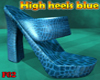 High heels blue