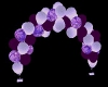 purple wedding balloons