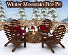 Winter Mountain Fire Pit