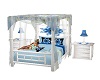 Summer Blue Canopy Bed
