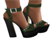 sandals shoes green khak