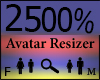 Any Avatar Size,2500%