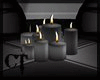 {CT} Grey Silver Candles