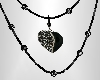 Black Onyx Heart ncklace