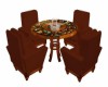 RUSTY LEATHER CHAT TABLE