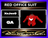 RED OFFICE SUIT