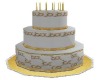 Gold  Birthday cake