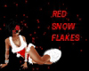 Red Snow Flakes