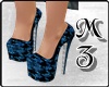 MZ/ Blue Black Heels