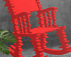 金 Glitch Chair Red