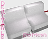 Twin Side Couch White