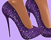 Purple Sequins Heels