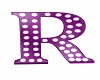 Purple Sign Letter R