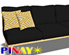Black Wood Couch