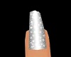 SL Silver Glitter Nails